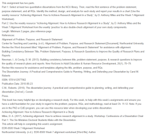 Week 7 - Critiquing a Quantitative Study